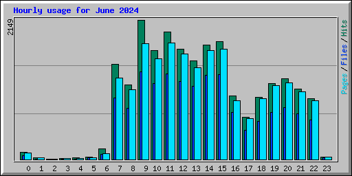 Hourly usage for June 2024